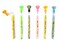 TINYMILLS 24 Pcs Bumble Bees Honeybees Multi Point Stackable Pencil with Eraser for Party Favors